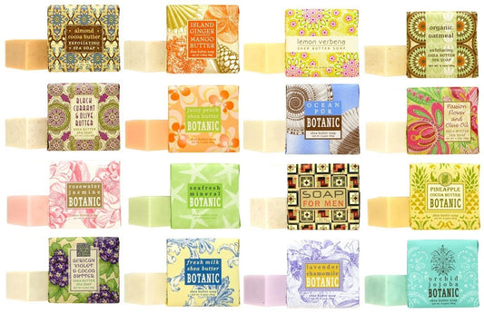 Greenwich Bay Soap Sampler with 16 bars, ideal for gifts and fragrance variety