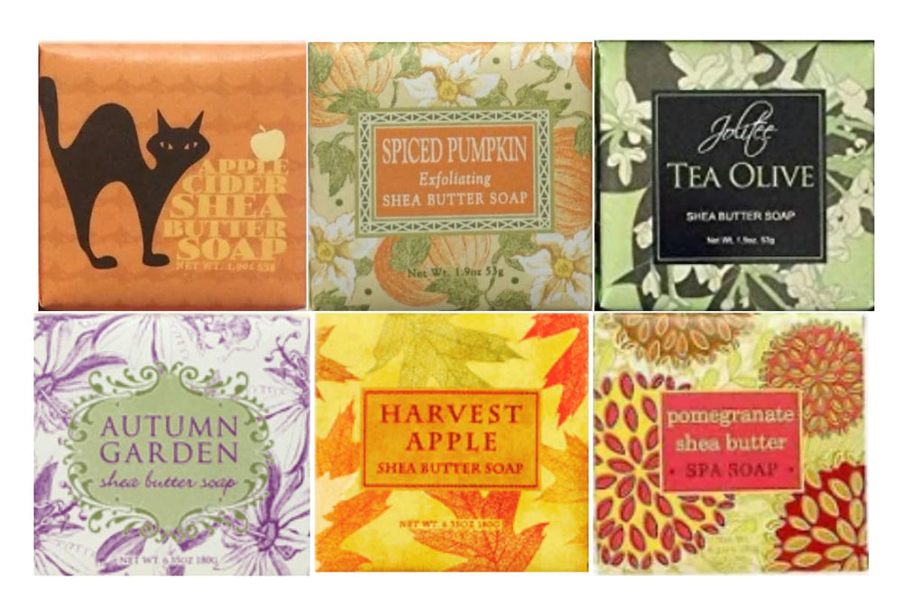 Greenwich Bay Spring Garden Bloom soap set with six bars, gift-ready presentation.