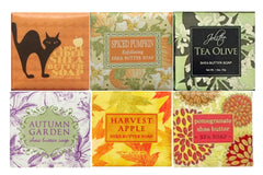 Greenwich Bay Spring Garden Bloom soap set with six bars, gift-ready presentation.