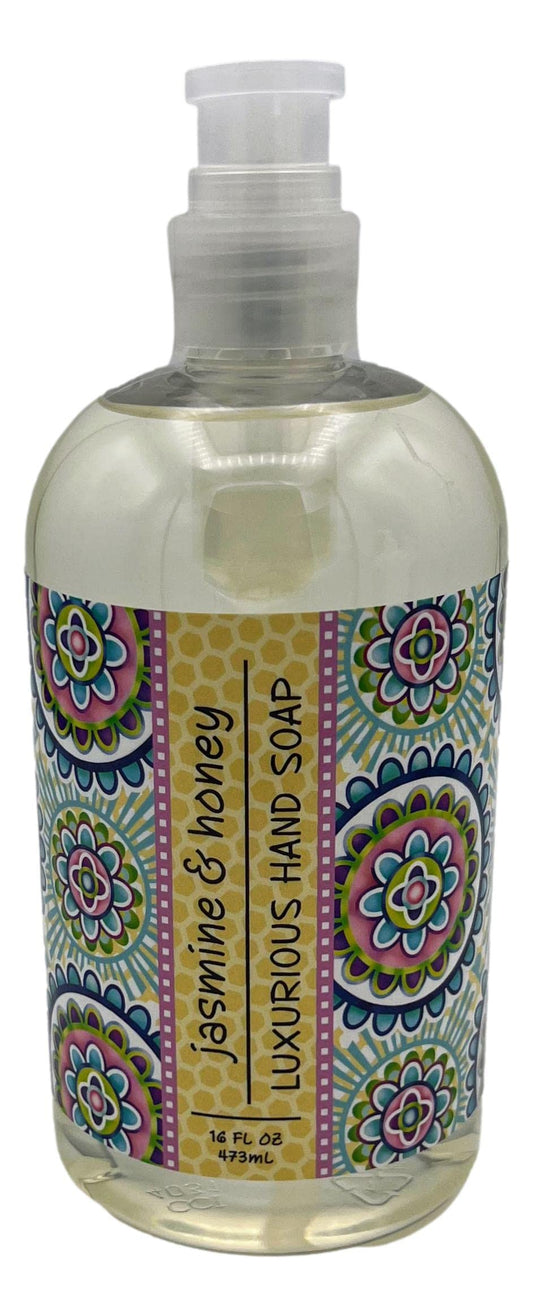 Greenwich Bay Trading Co Jasmine and Honey shea butter lotion pump for hydrating, nourishing skin daily.