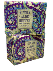 Greenwich Bay Zinnia & Aloe Butter Soap bar pack — soothing lather for daily cleansing.