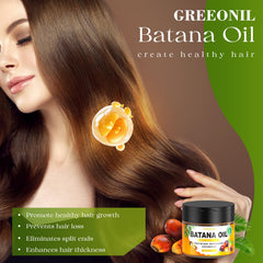 GREEONIL Batana Oil frizz control on hair fibers after styling
