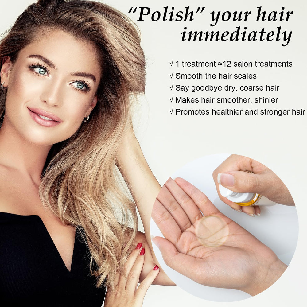 GREEONIL Hair Oil frizz control shine for sleek, manageable strands.