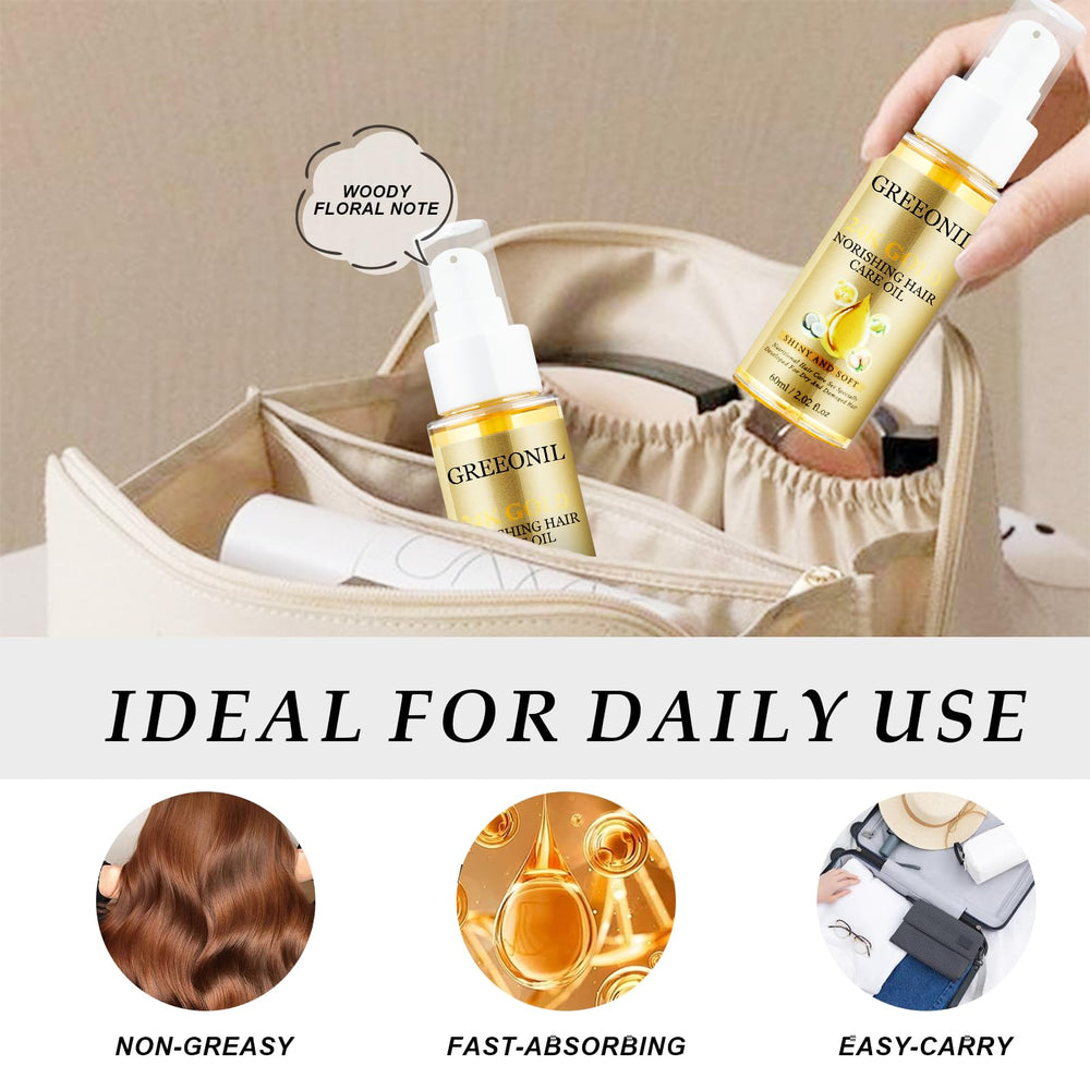 GREEONIL Hair Oil home spa routine for simple daily care.