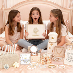 GREHELP rose-gold mirror shown for quick on-the-go touch-ups.