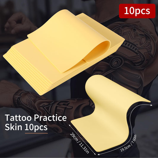 GRELEON double-sided silicone tattoo skin ideal for practicing shading and layouts.