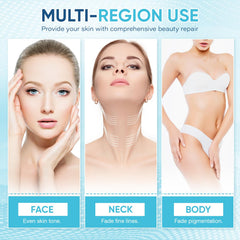 Greoay serum shown for diverse skin tones and unisex use.