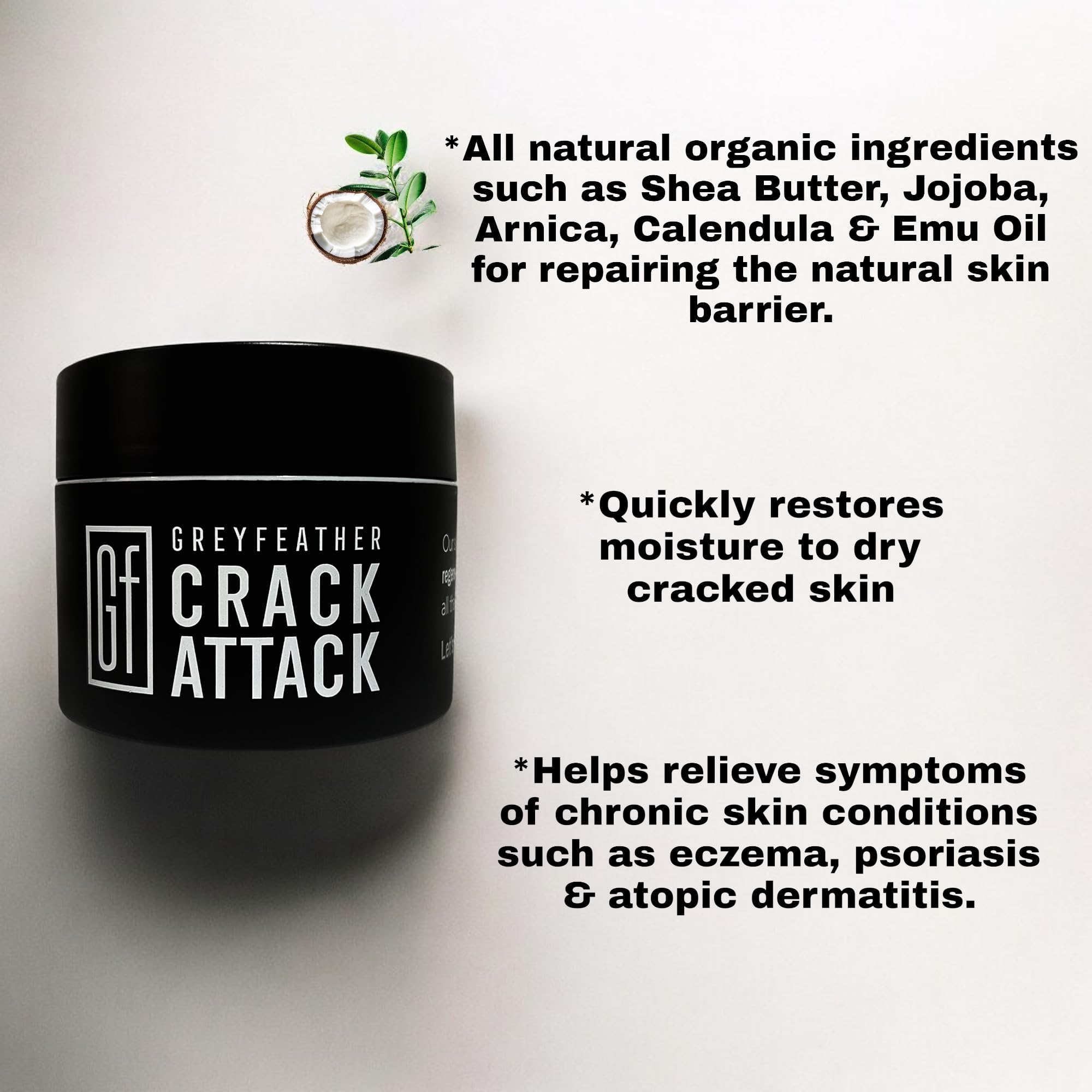 Greyfeather Crack Attack Hand Cream travel-size tube for on-the-go moisture