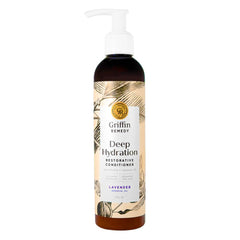 Griffin Remedy Restorative Conditioner with Shea Butter and Macadamia Oil for detangling and shine.