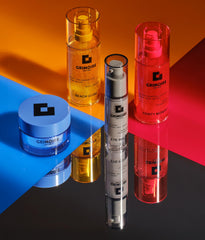 Grimoire New York Nightmare Away creamy swirl on skin — helps combat dullness.