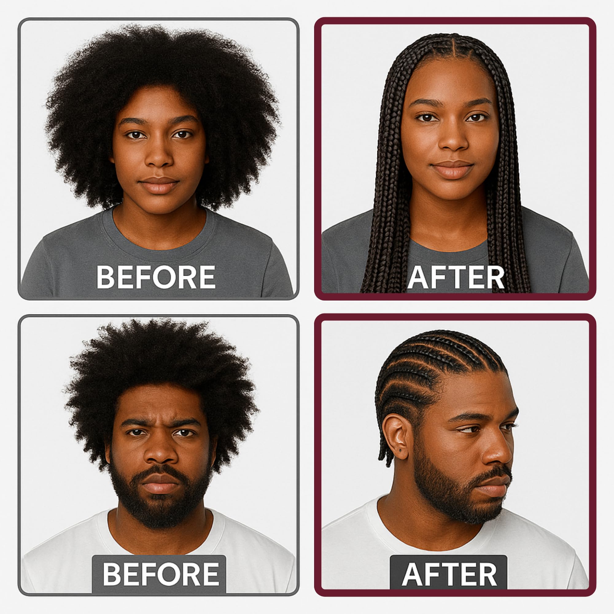 Grip&Loc Braid Gel argan-oil hydration nourishes scalp and softens hair.
