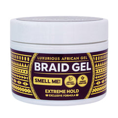 Grip&Loc Braid Gel extreme hold for sleek, long-lasting definition.