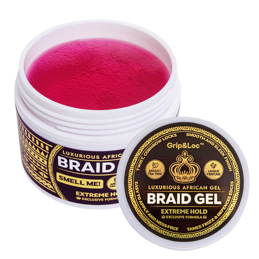Grip&Loc Braid Gel lavender-scent for a premium fragrance during styling.