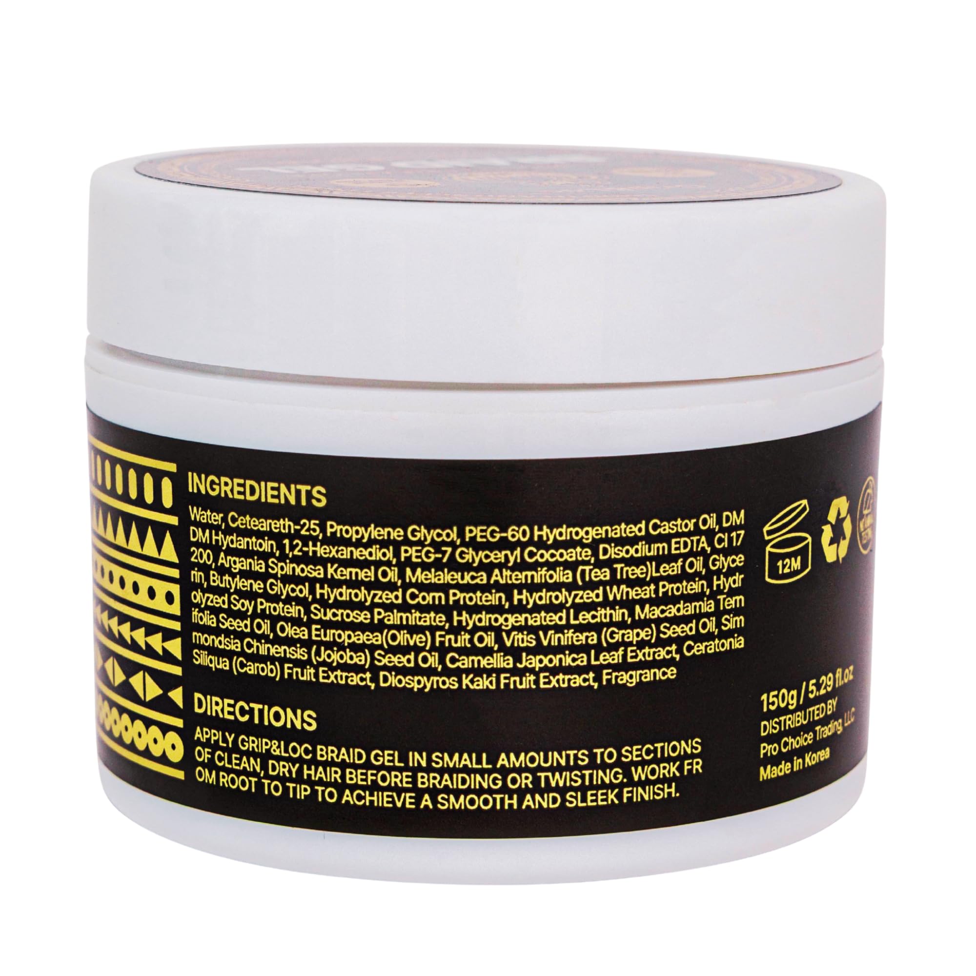 Grip&Loc Braid Gel made-in-korea quality craftsmanship.