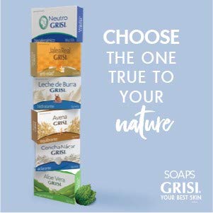 Grisi Aloe Vera Soap with aloe leaf evokes natural soothing care.