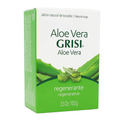 Grisi Aloe Vera Soap lather demonstrates gentle cleansing and soft skin after use.