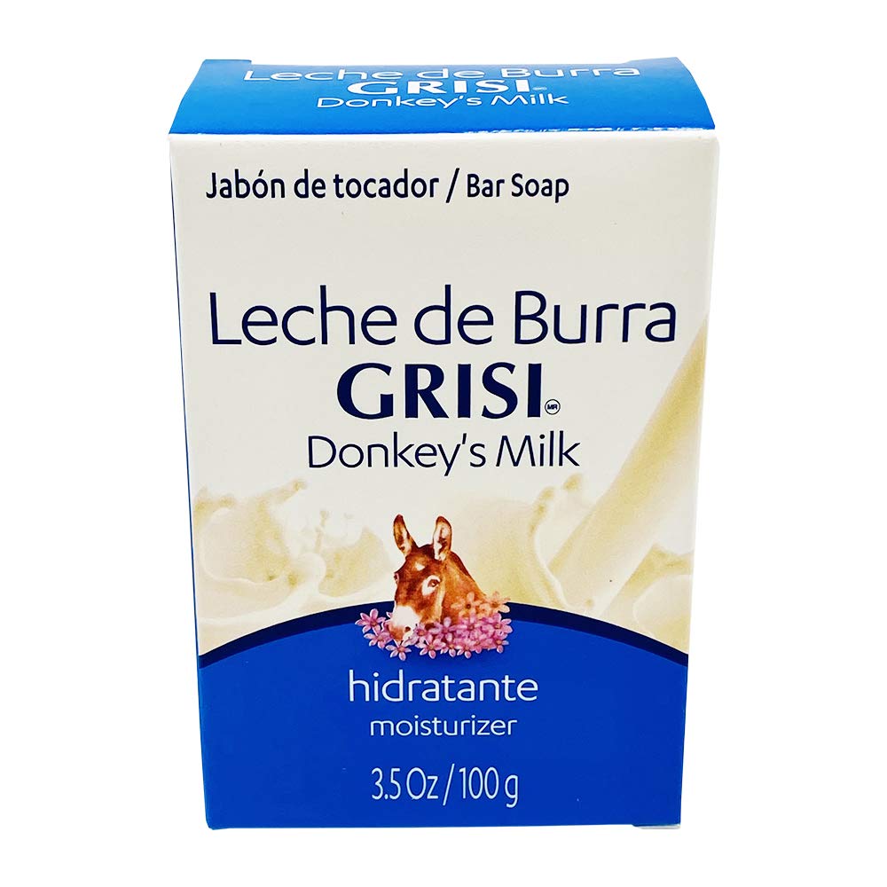 Grisi Donkey's Milk Soap bar close-up with creamy lather for daily moisture.