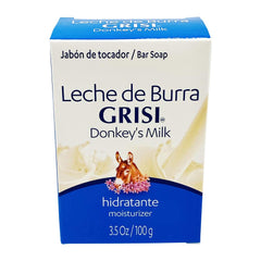 Grisi Donkey's Milk Soap bar close-up with creamy lather for daily moisture.