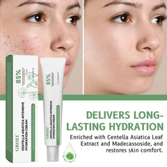 GROEI Centella Asiatica packaging indicates dermatologist-tested safety.