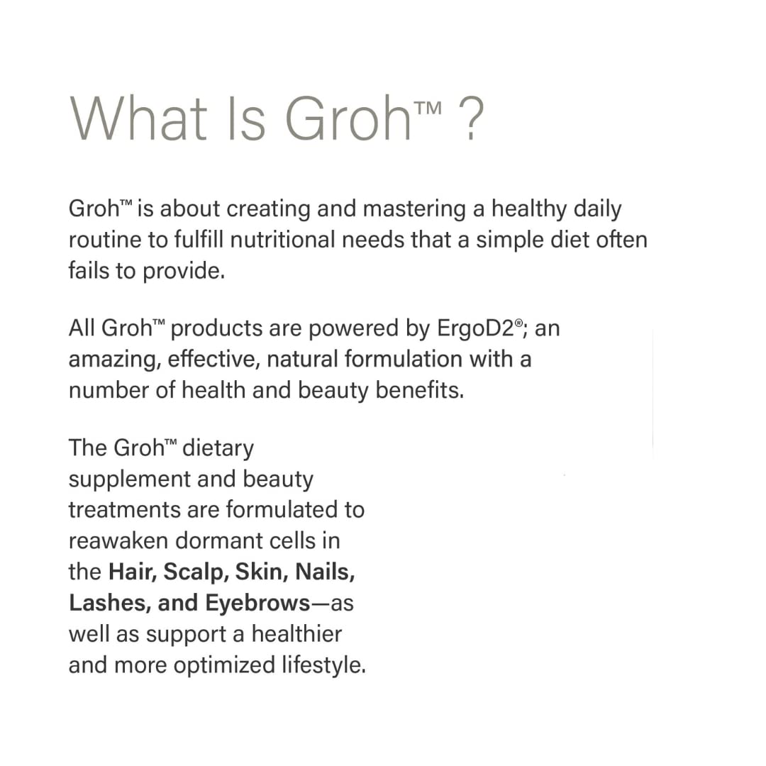 Morning routine with GROH Restorative Shampoo for refreshed scalp and hair.