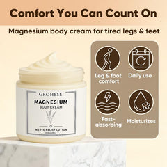 GROHESE Neuropathy Cream being applied to the hand demonstrates quick, non-greasy absorption