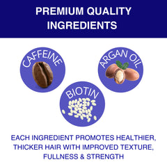 GroMD DHT-blocking formula closeup shows active ingredients supporting follicle health.