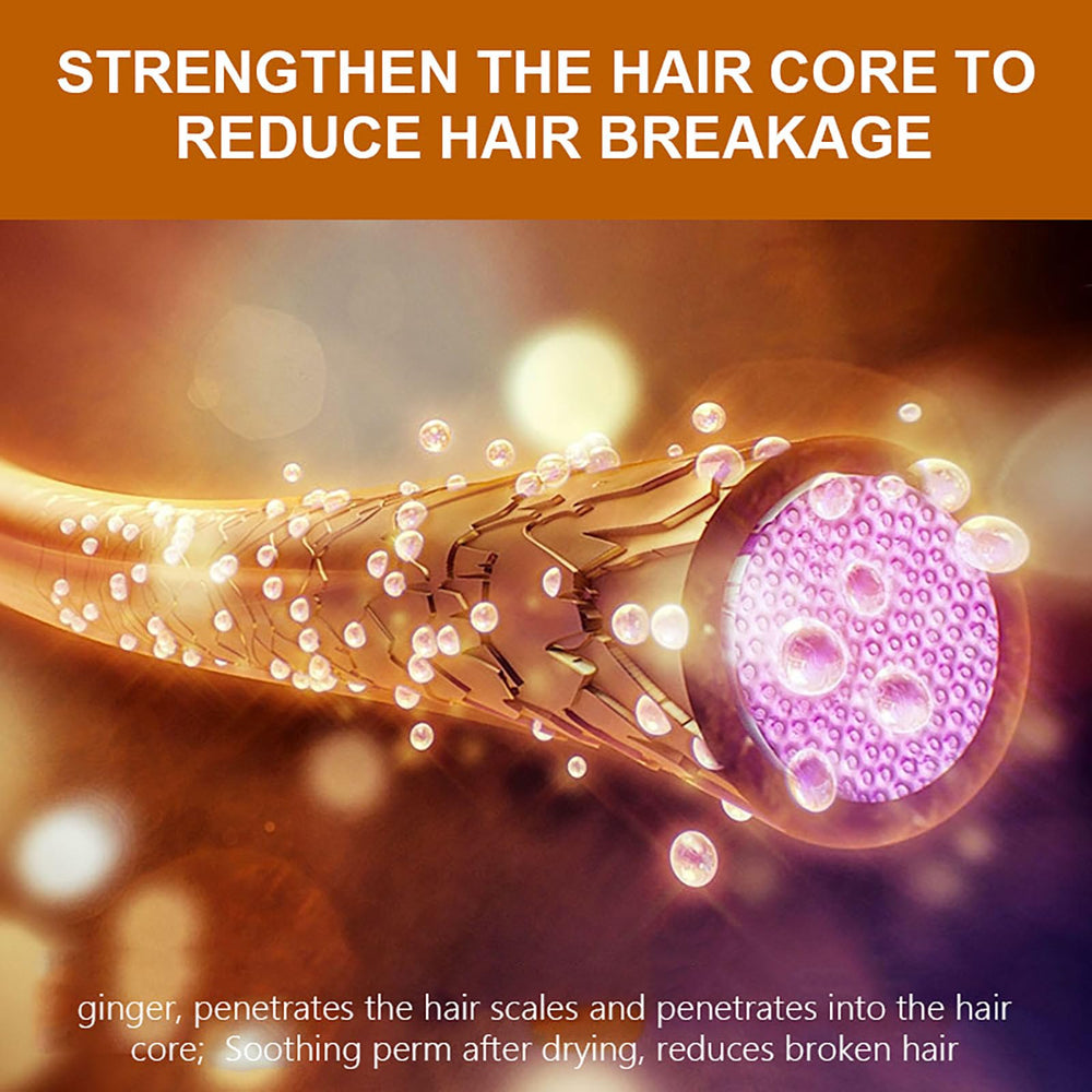 Grospe keratin moisturizing conditioner on hair showing softness and shine.