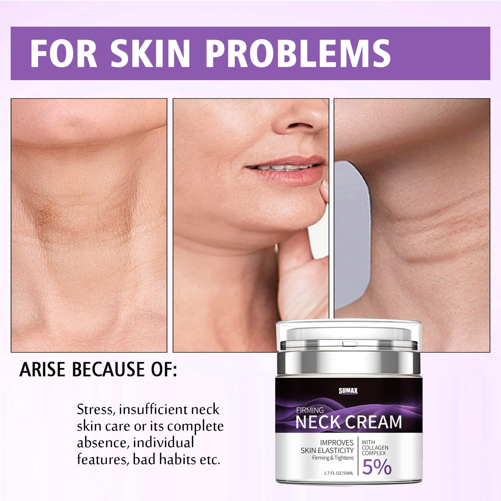Grospe retinol neck cream detail suggesting gentle anti-aging benefits.