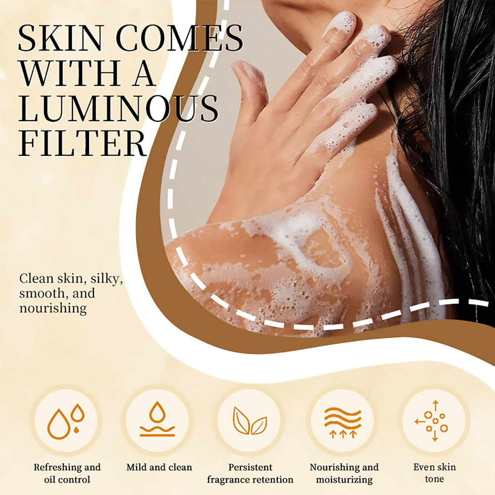 Grospe Sulfur Body Wash after-shower moment, skin feels refreshed and clean.