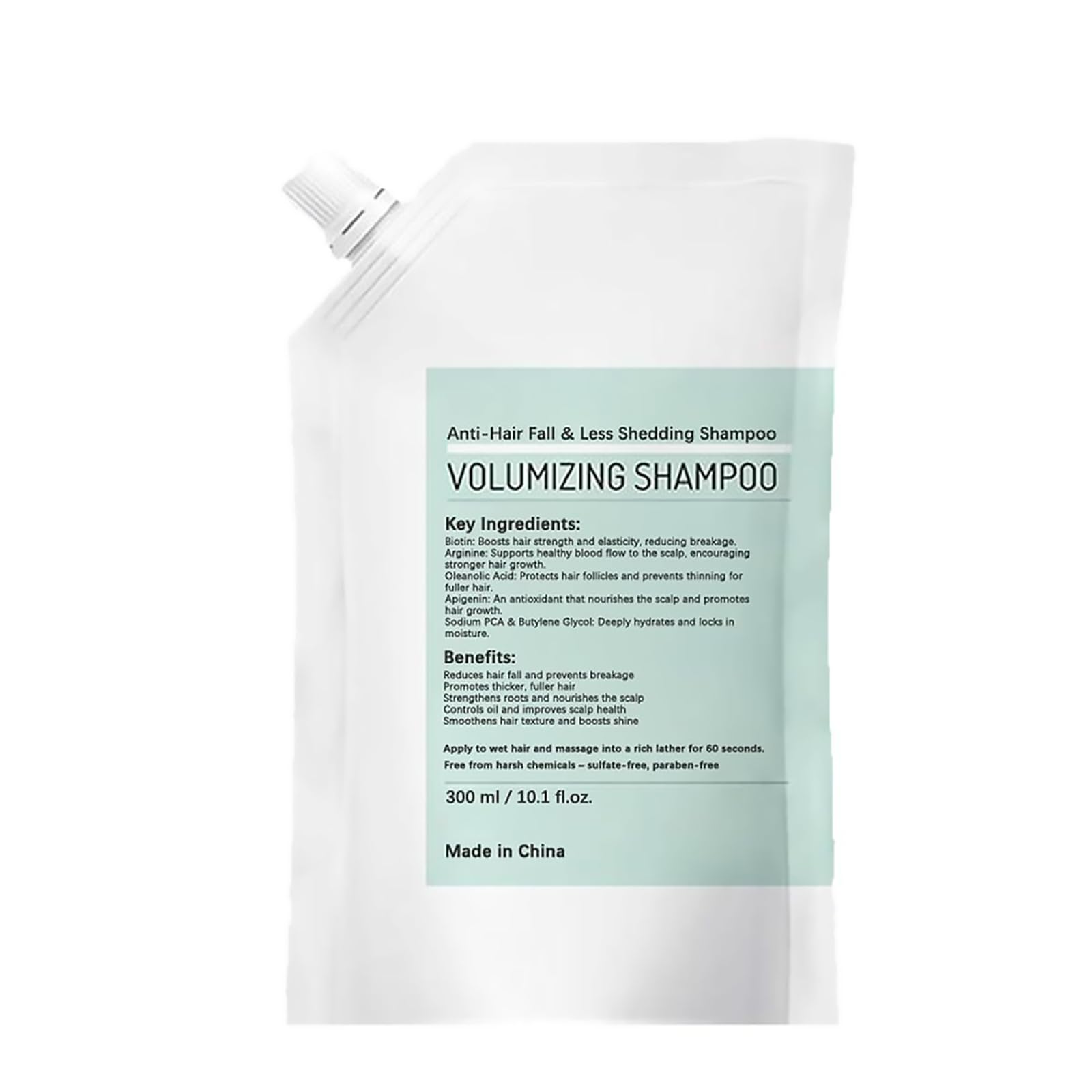 Grospe Volumizing Shampoo bottle shows a sulfate-free formula for stronger roots.
