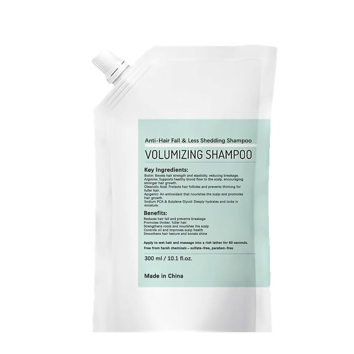Grospe Volumizing Shampoo bottle shows a sulfate-free formula for stronger roots.