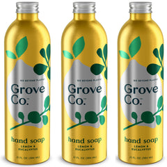 Grove Co hydrating gel refill bottle with Lemon Eucalyptus scent.