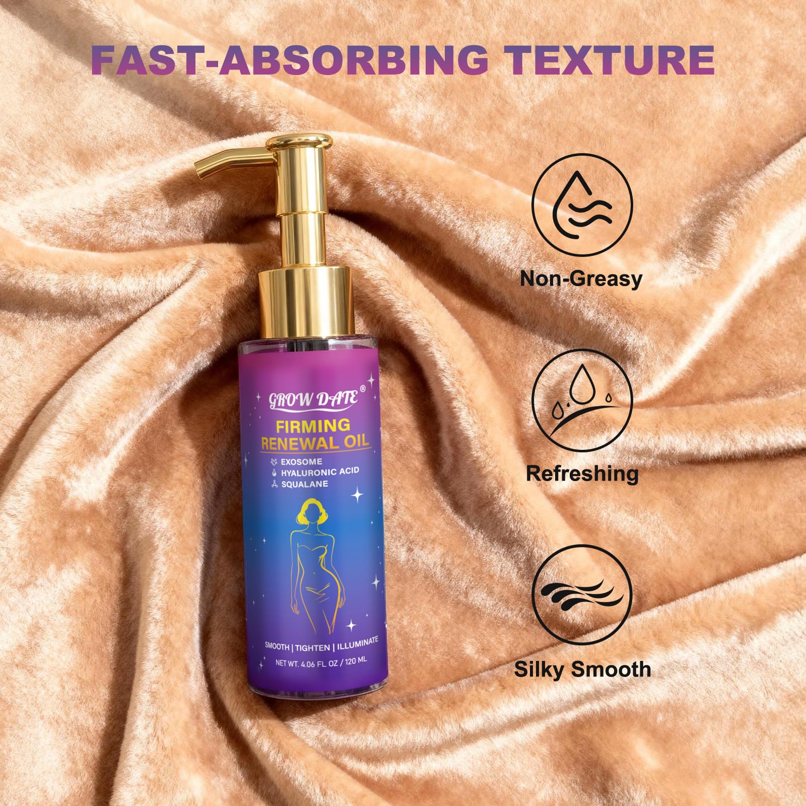 GROW DATE Full-body care for smoother, firmer-looking skin.