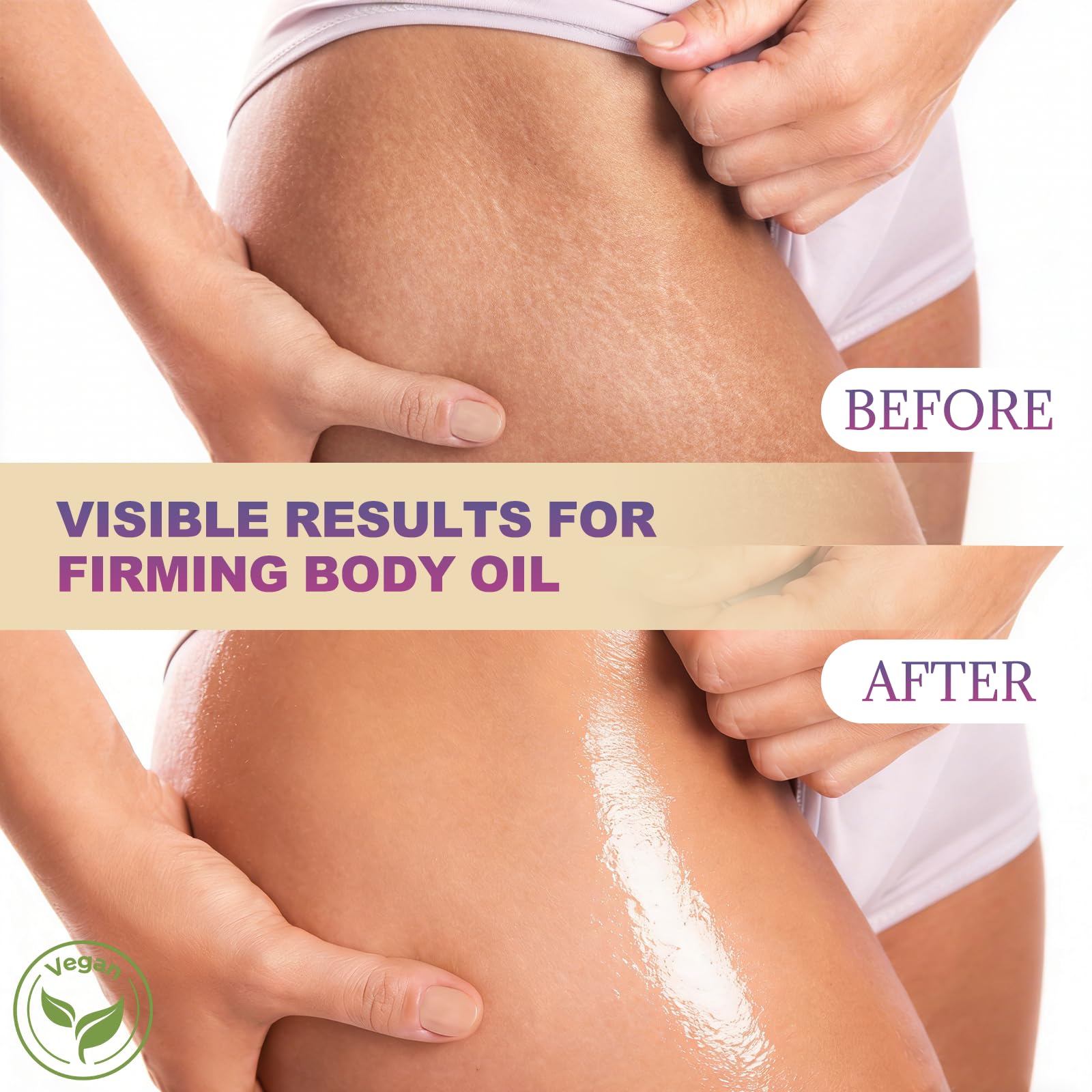 GROW DATE Lavender-infused oil massaged into skin for hydration.