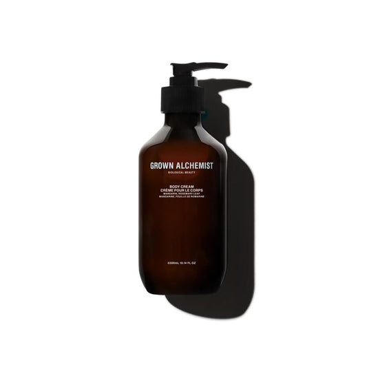 Grown Alchemist Body Cream jar with mandarin and rosemary scent for hydrating skin