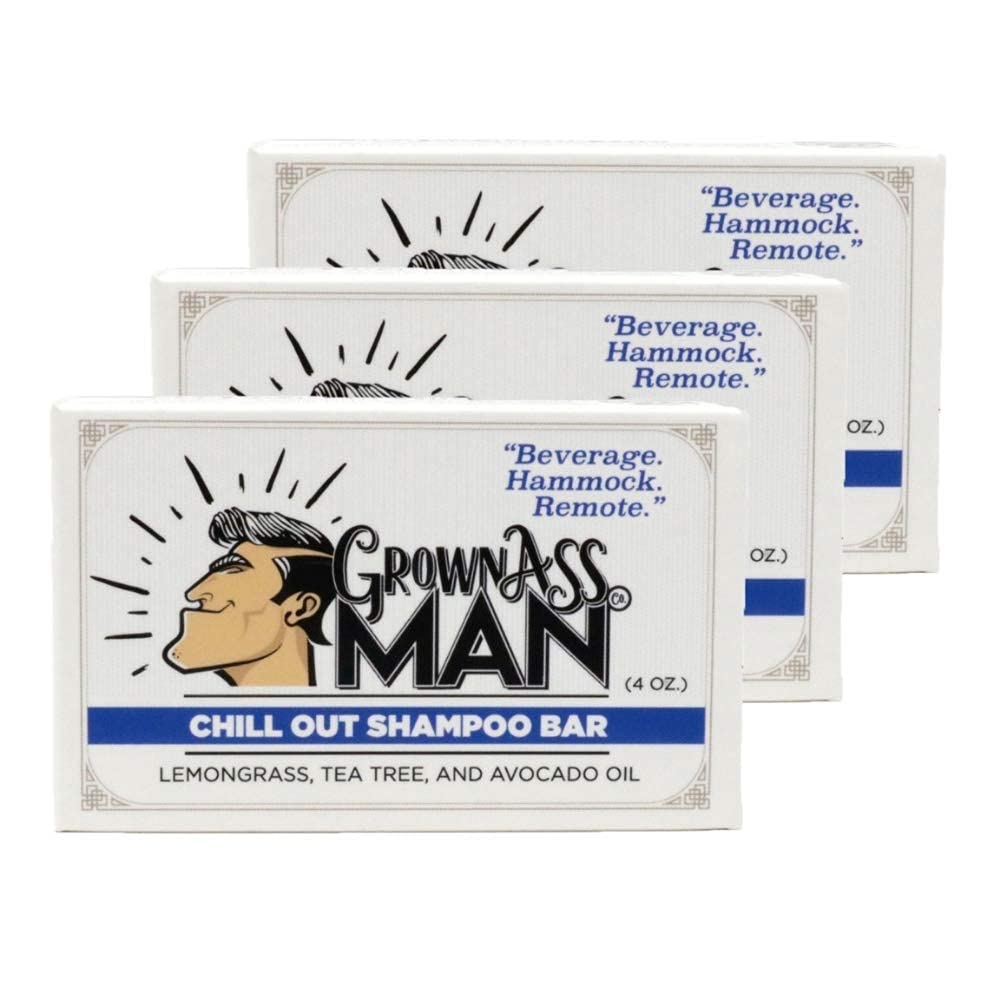 Grown Ass Man Co. Chill Out bar close-up, rich lather and inviting scent.