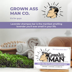 Grown Ass Man Co. packaging is plastic-free for eco-friendly grooming.