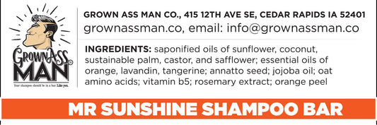 Solid 3 in 1 bar for hair, beard, and body wash with rich lather.