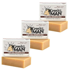 Grown Ass Man Co. solid shampoo bar with rich lather for thorough cleansing and conditioning.