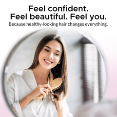 Growth Essence Minoxidil Shampoo label and branding convey premium, science-backed care.