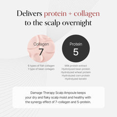 Growus Damage Therapy application on scalp for even distribution and comfort.