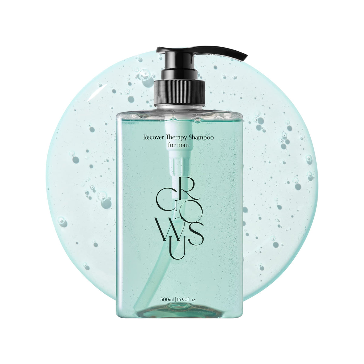 GROWUS Recover Therapy Shampoo bottle front for refreshing scalp care