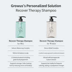 GROWUS Recover Therapy Shampoo lather highlights gentle cleansing