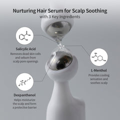 Growus salicylic acid molecule visualization hints at gentle scalp exfoliation and cleanliness.