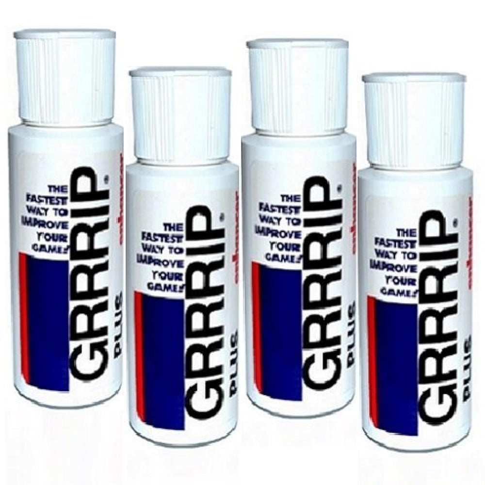 GRRRIP Plus Enhancer bottle pour demonstrates grip-boosting moisture barrier for dry hands