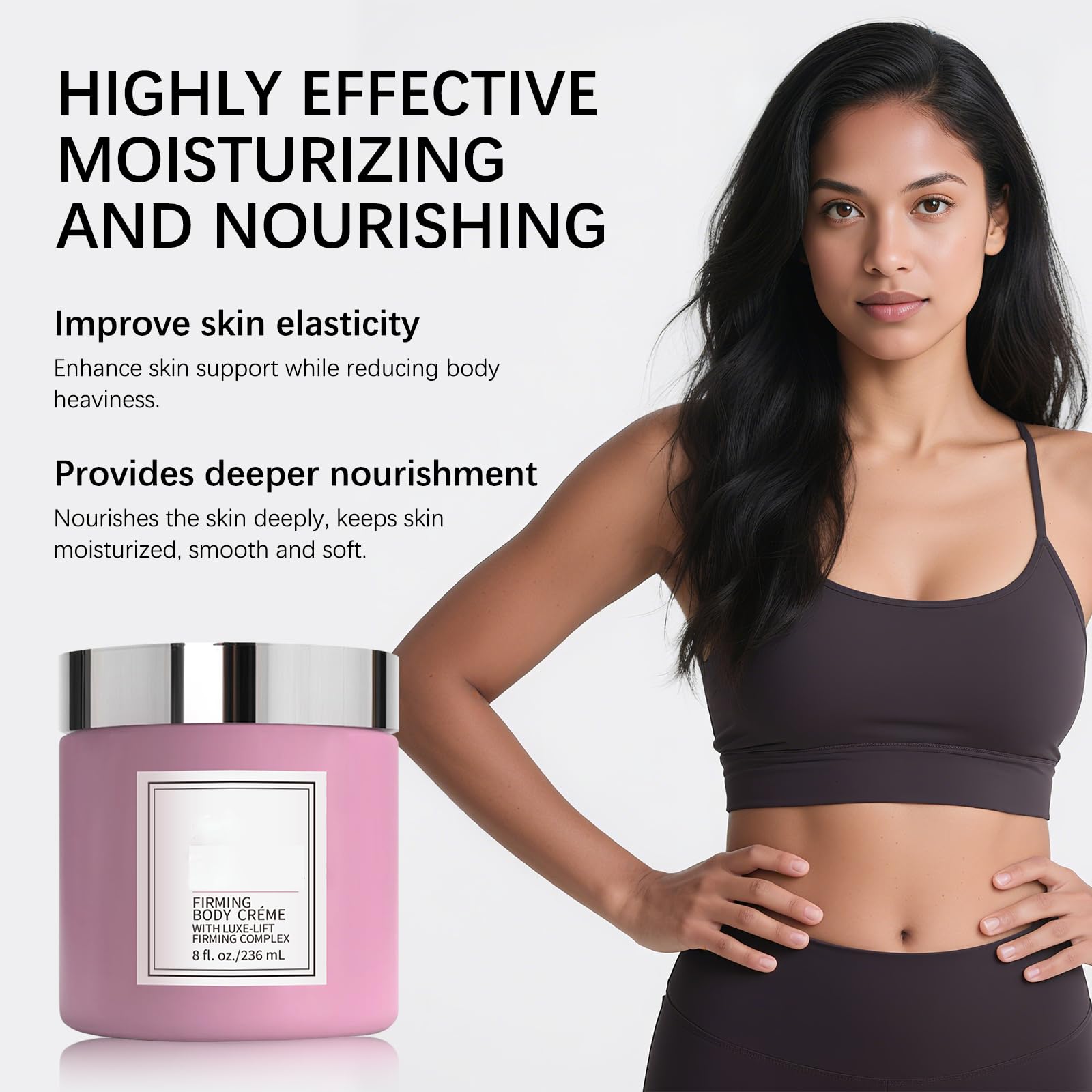 Arm application of GTVOSY creme with firmer, smoother-looking skin