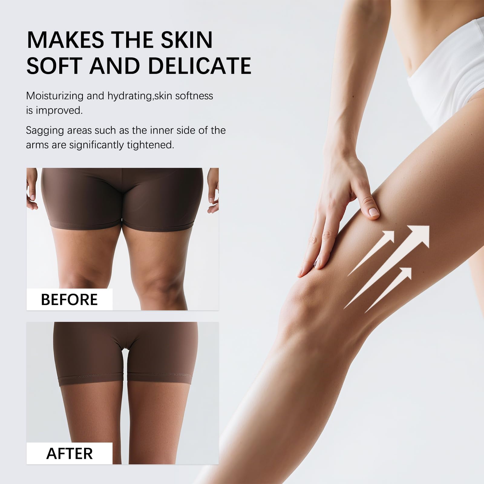 GTVOSY Champagne Lift Leg Application smooths thighs and calves.
