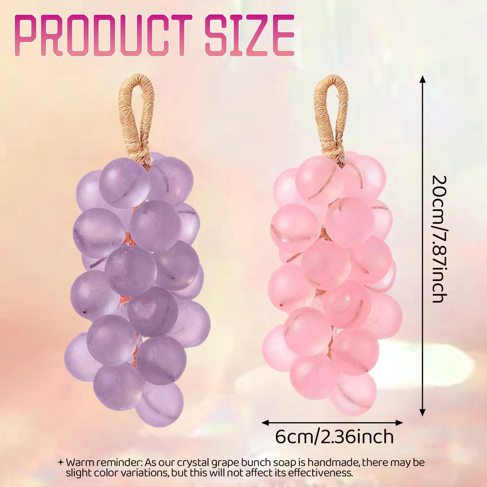 Gtyuoo grape soap hanging dries quickly, helping maintain shape.