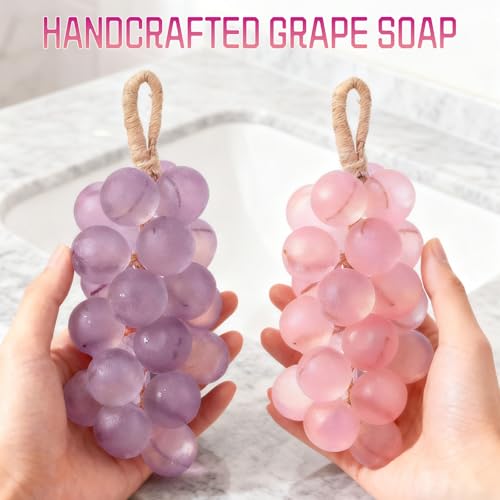 Gtyuoo handmade grape cluster soap showcases craftsmanship and rich lather.