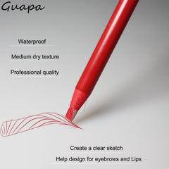Guapa red mapping pencil close-up showing rich color payoff